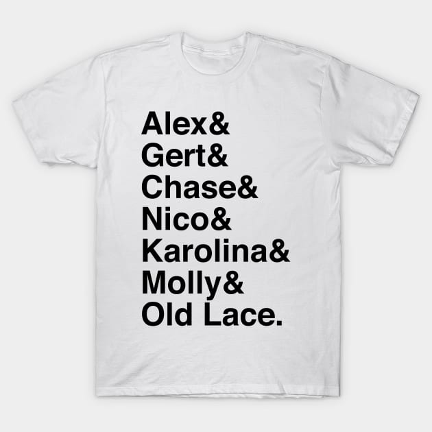 Runaways Characters T-Shirt by brendalee